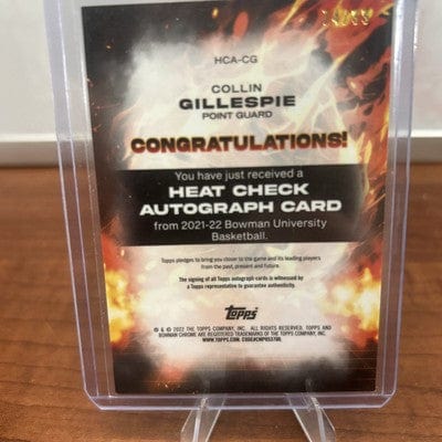 Collin Gillespie 2022 Bowman Chrome University Auto Heat Check HCA-CG