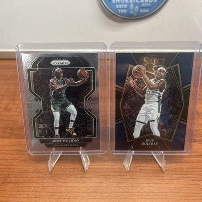 JRUE HOLIDAY 2021-22 Panini Select Premier BLUE #163 Bucks