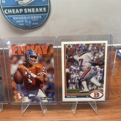 John Elway 5 Card Lot Denver Broncos 91-92 Upper Deck, 92 Topps Stad C