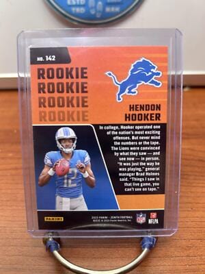 Hendon Hooker RC 2023 Panini Zenith #142 Detroit Lions