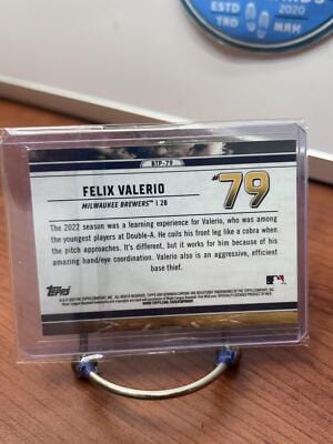 Felix Valerio 2023 Bowman Bowman Scouts Top 100 #BTP-79 Milwaukee Brew
