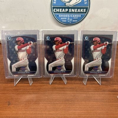 Emaarion Boyd 2023 Bowman Draft Chrome #BDC-43 Phillies + Bonus Cards