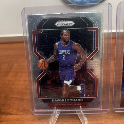 2021-22 Panini Select - Select Numbers Kawhi Leonard #3 Silver Prizm