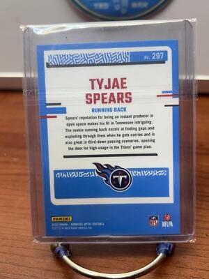 Tyjae Spears RC 2023 Donruss Optic #297 Tennessee Titans