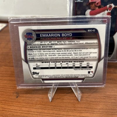 Emaarion Boyd 2023 Bowman Draft Chrome #BDC-43 Phillies + Bonus Cards