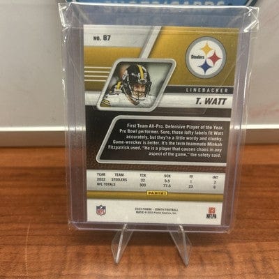 T.J. Watt 2023 Panini Zenith #87 Red Zone Pittsburgh Steelers!