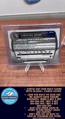 Christian Oppor 2023 Bowman Draft Chrome Mojo Refractor #BDC-82 White