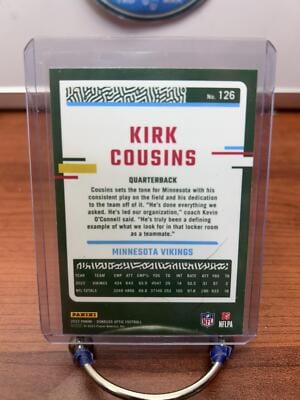 Kirk Cousins 2023 Donruss Optic #126 Minnesota Vikings