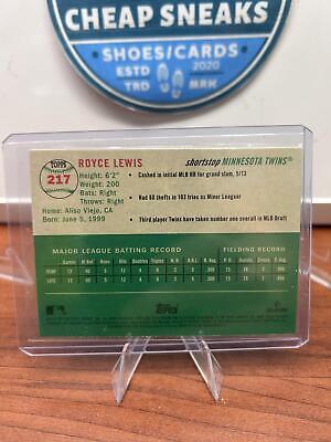 Royce Lewis 2023 Topps Chrome Platinum Anniv Blue Prism Refractor #21