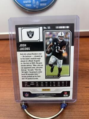 Josh Jacobs 2023 Panini Contenders Season Ticket Retail #55 Las Vegas