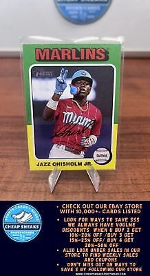 Jazz Chisholm Jr. 2024 Topps Heritage #409c Miami Marlins