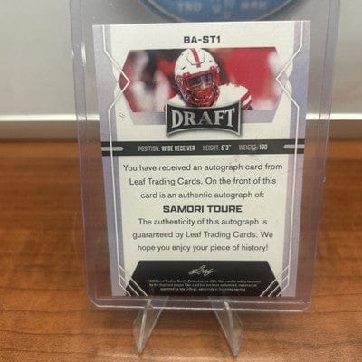SAMORI TOURE 2022 Leaf Draft Autographs Silver #BA-ST1 Auto ROOKIE Pac