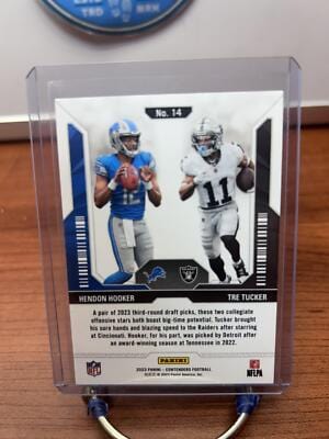 Hendon Hooker / Tre Tucker 2023 Panini Contenders Round Numbers Red #1