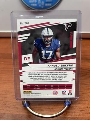 Arnold Ebiketie 2022 Panini Prestige Xtra Points Astral #362 Atlanta F