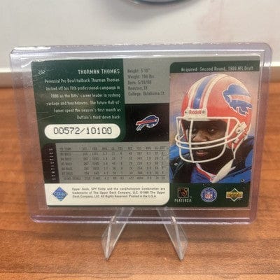 Thurman Thomas 1998 Upper Deck SPx Finite Card #202 Buffalo Bills /101