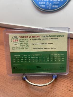 William Contreras 2023 Topps Chrome Platinum Anniversary #225 Milwauke