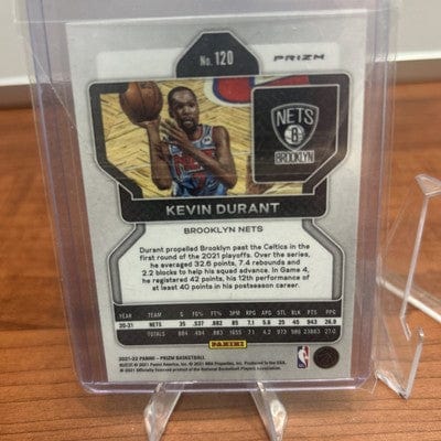2021-22 Panini Prizm Kevin Durant Red, White & Blue Prizm Brooklyn Net