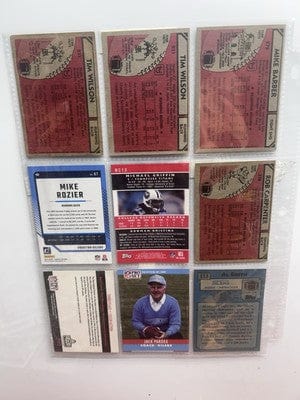Houston Oilers /Tennessee Titans Lot(9) Mike Barber 1980 Topps Michael