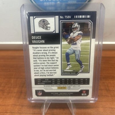 Deuce Vaughn 2023 Panini Contenders Rookie Ticket Patch Variation Cowb