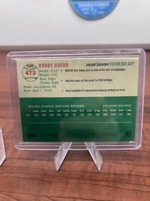 Bobby Doerr 2023 Topps Chrome Platinum Anniv Topps Logo Refractor #473