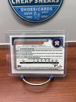 Brice Matthews 2024 Bowman Chrome Prospects Lunar Glow Refractors #BCP