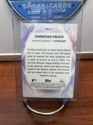 Christian Yelich 2023 Topps Stars of MLB Chrome #SMLBC-11 Milwaukee Br