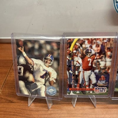 John Elway 5 Card Lot 1991 Fleet Ultra, 91-92 Pro Set Broncos
