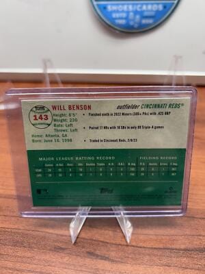 Will Benson RC 2023 Topps Chrome Platinum Anniversary #143 Cincinnati