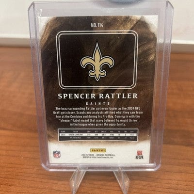 Spencer Rattler (RC) 2024 Origins Orange Parallel #114 New Orleans Sa