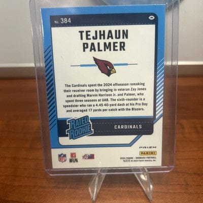 Tejhaun Palmer 2024 (RR)(RC) Panini Donruss Optic Preview Red & Green