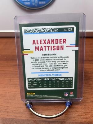 Alexander Mattison 2023 Donruss Optic #121 Minnesota Vikings