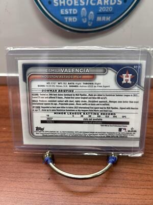Esmil Valencia 2024 Bowman Chrome Lunar Glow Refractors #BCP-75 Astro
