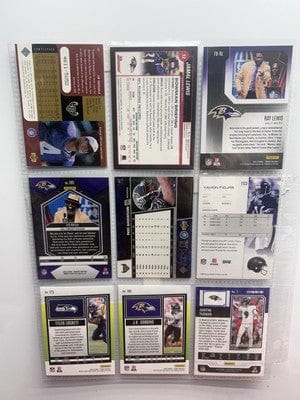 Baltimore Ravens Football Lot (9) Jamal Lewis , Ray Lewis, Jim Harbaug