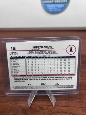 Jordyn Adams RC 2024 Topps Chrome Logofractor Edition #145 Los Angeles