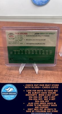 Zack Greinke 2023 Topps Chrome Platinum Anniversary #272 Kansas City R