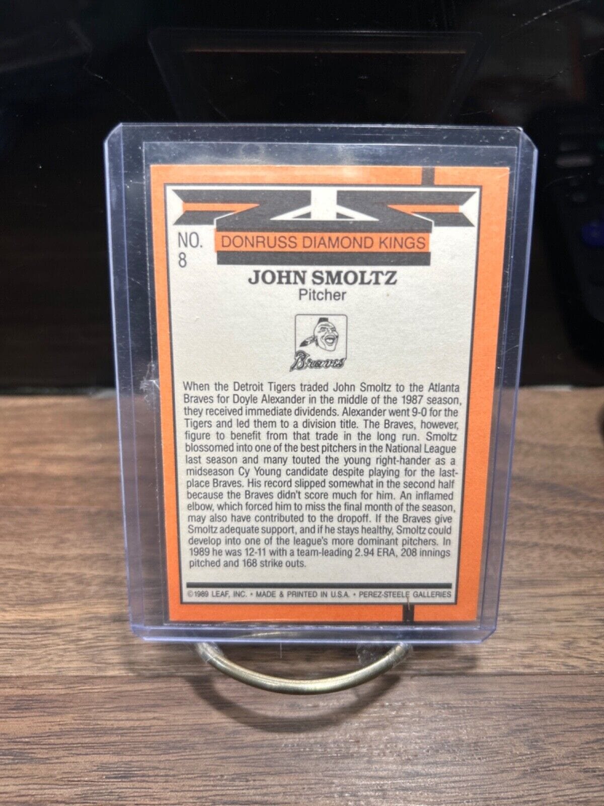 1990 Donruss - Diamond Kings #8 John Smoltz