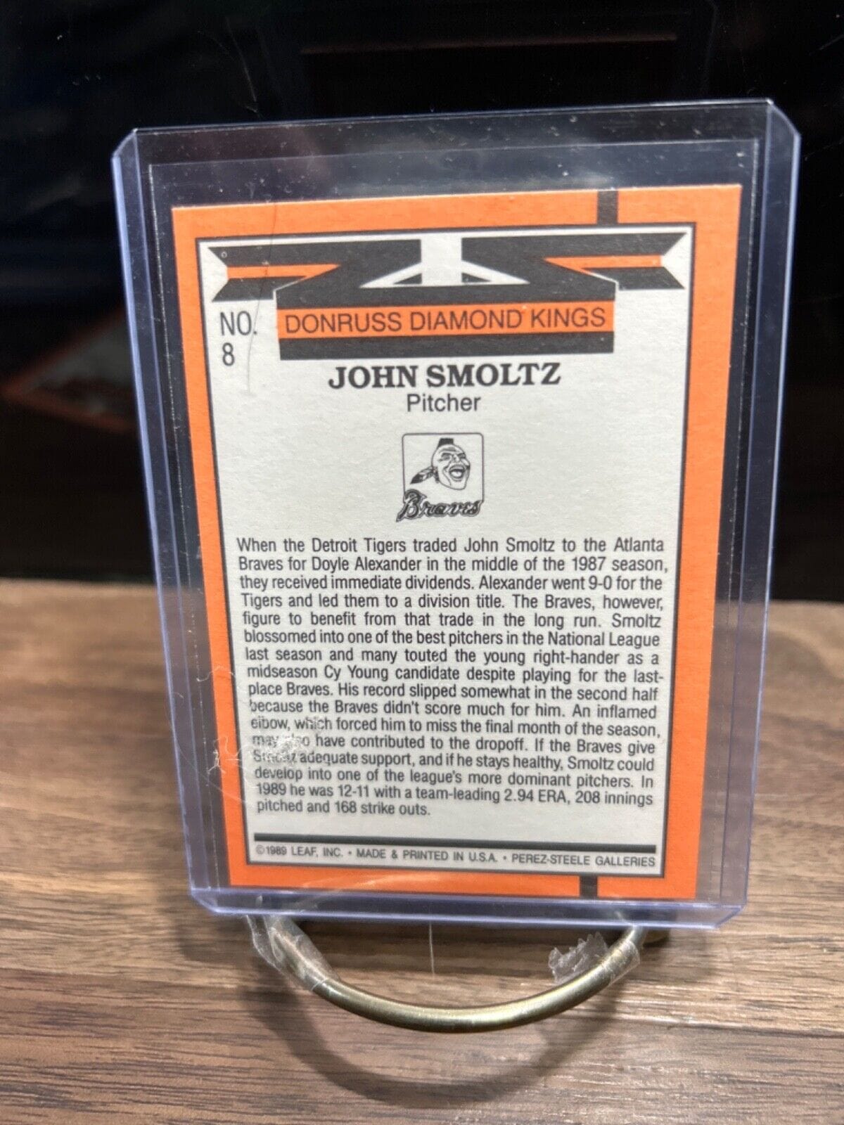 1990 Donruss - Diamond Kings #8 John Smoltz