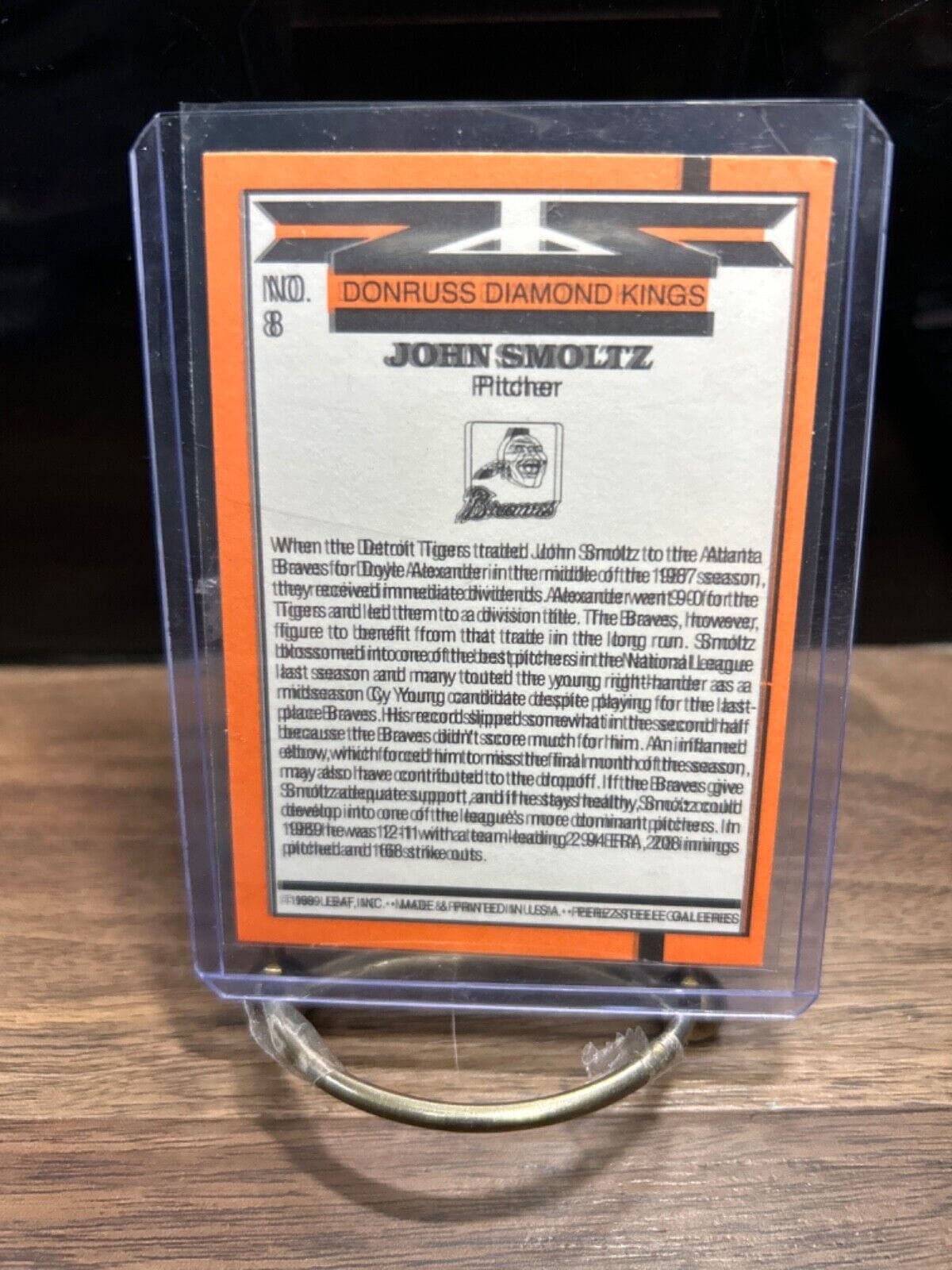 1990 Donruss - Diamond Kings #8 John Smoltz