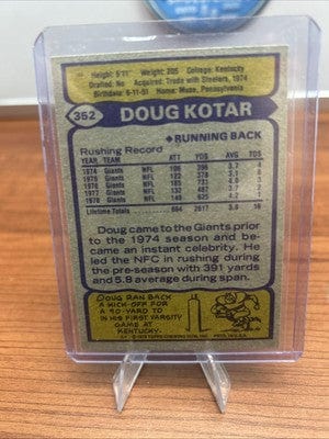 Cheap Sneaks Footwear/Sports Cards 1979 Topps #352 Doug Kotar New York Giants FOOTBALL Card J9