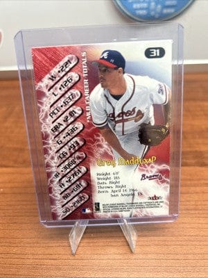Cheap Sneaks Footwear/Sports Cards 2000 Fleer Gamers #31 Greg Maddux Atlanta Braves 012825
