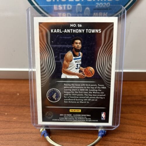 Cheap Sneaks Footwear/Sports Cards 2021-22 Panini Illusions Basketball Emerald Parallel #26 - Karl-Anthon