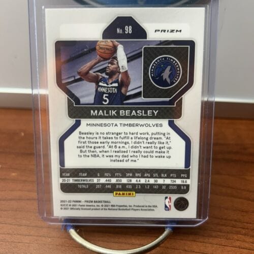 Cheap Sneaks Footwear/Sports Cards 2021 Panini Prizm #98 Malik Beasley Red White Blue Minnesota Timberwol