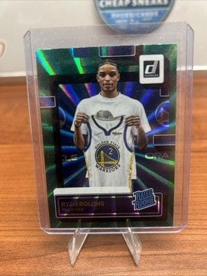 Cheap Sneaks Footwear/Sports Cards 2022-23 Panini Donruss Ryan Rollins Rated Rookie Green Holo Laser #244