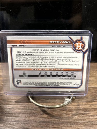 Cheap Sneaks Footwear/Sports Cards 2022 BOWMAN CHROME ROOKIE JEREMY PENA