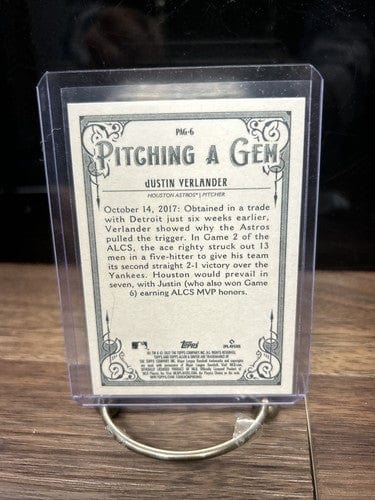 Cheap Sneaks Footwear/Sports Cards 2022 Topps Allen & Ginter JUSTIN VERLANDER PITCHING A GEM #PAG-6 Houst