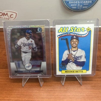 Cheap Sneaks Footwear/Sports Cards 2023 Bowman Chrome Mookie Betts Mojo Refractor #20 Los Angeles Dodgers