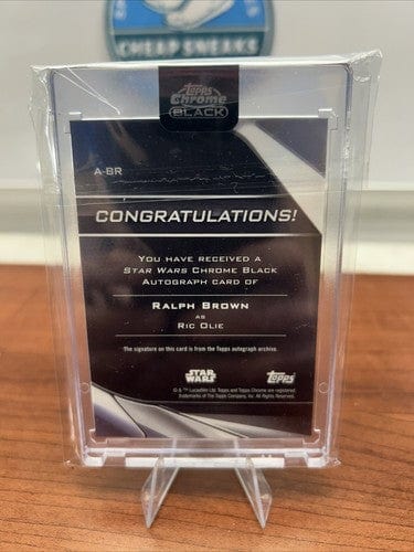 Cheap Sneaks Footwear/Sports Cards 2023 Topps Chrome Black Star Wars RALPH BROWN RIC OLIE Auto