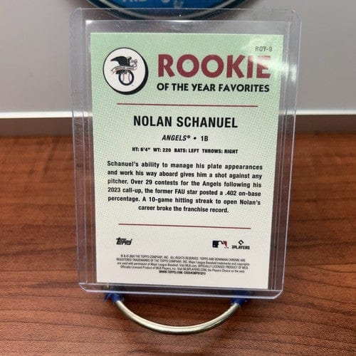 Cheap Sneaks Footwear/Sports Cards 2024 Bowman Rookie of the Year Favorites #ROY-9 Nolan Schanuel - Los