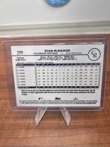 Cheap Sneaks Footwear/Sports Cards 2024 Topps Chrome - Magenta Speckle Refractor #299 Ryan McMahon /350