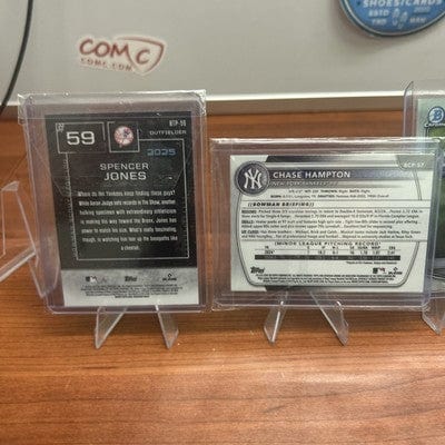 Cheap Sneaks Footwear/Sports Cards 2025 Bowman Chrome Baseball Yankees Lot Jones BTB-59, Perez BCP-80,Flo